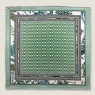 100% silk Panama Sage Pocket Square in green by Laslett England