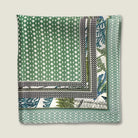 100% silk Panama Sage Pocket Square in green by Laslett England
